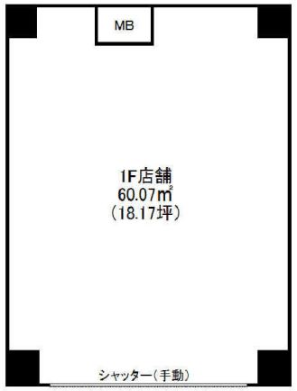 大阪市浪速区 大国町の店舗・テナント賃貸物件の間取り画像